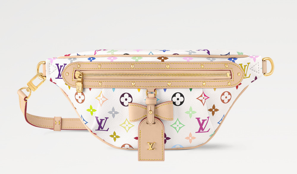 Louis Vuitton Takashi Murakami High Rise Bumbag White Multicolor Fanny Pack Bag